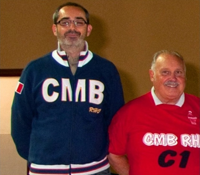 Alessandro De Mori insieme a Natale Redaelli al CMB Rho
